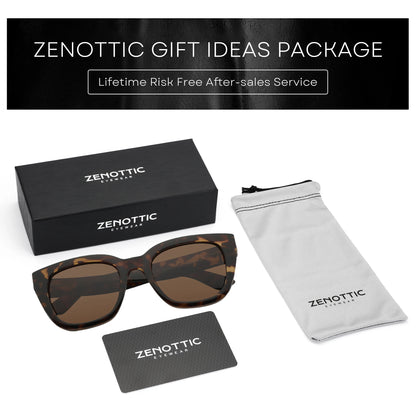 Retro Square Polarized Sunglasses for Women Vintage Sun Glasses