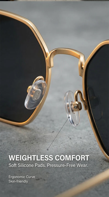 Small Frame Hexason Steampunk Sunglasses Men