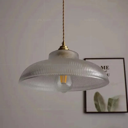 Nordic Glass Pendant Light Green Hanging Lamp Living Room