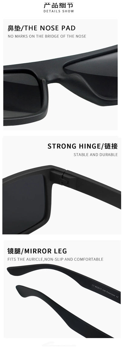 New Fashion Luxury Designer Polarized For Men Vintage