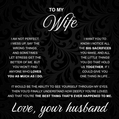 To My Wife From Husband 925 Silver Eternal Heart Necklace