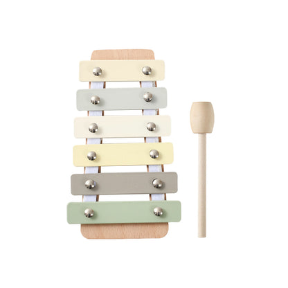 Montessori Wooden Toy Multicolor Xylophone Bell Beads