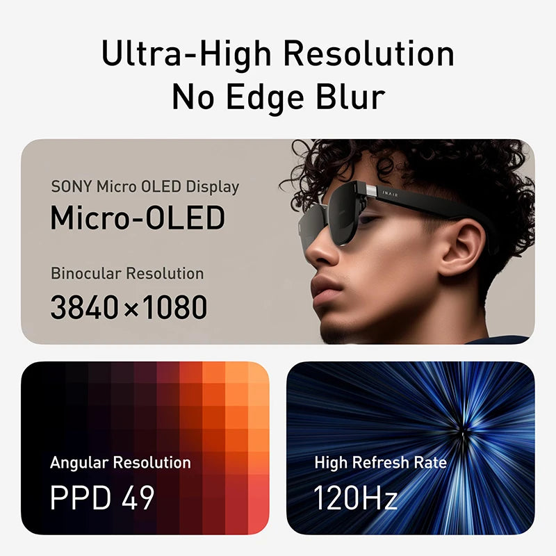 INAIR 2 PRO AI Smart AR Glasses | Reality/Virtual Switch
