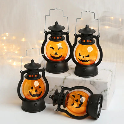 Halloween LED Hanging Pumpkin Lantern Light