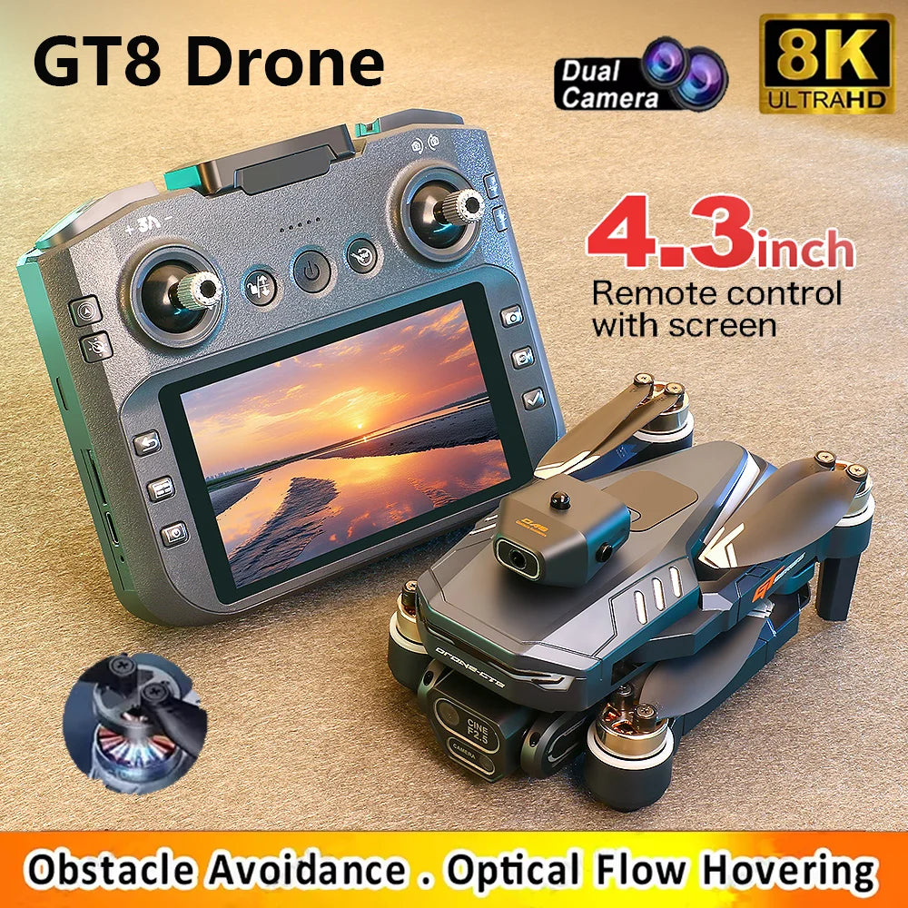 New GT8 Drone GPS 8K Professional HD 360° Dual Cameras