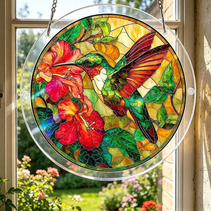 Acrylic Puzzle Suncatcher Window Hanging Stained Glass