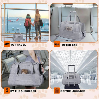 Pet Carrier Bag Airline Approved Up for Cats and Dog Carrier