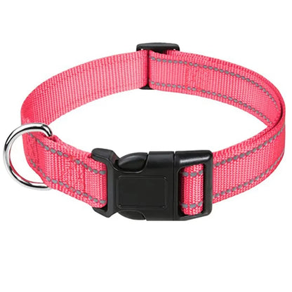 Pet Dog Collar Nylon Reflective Neck Collar