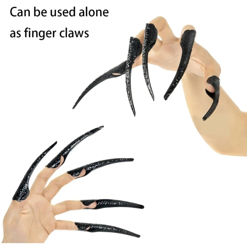 Scary Long Nails Gloves Cosplay Party Costume Accessories