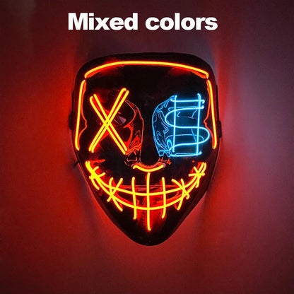 Halloween Party Supplies Luminous LED Purge Mask