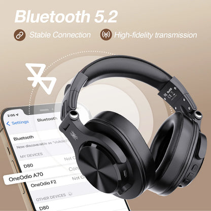 Oneodio Fusion A70 Bluetooth Headphones Hi-Res Audio