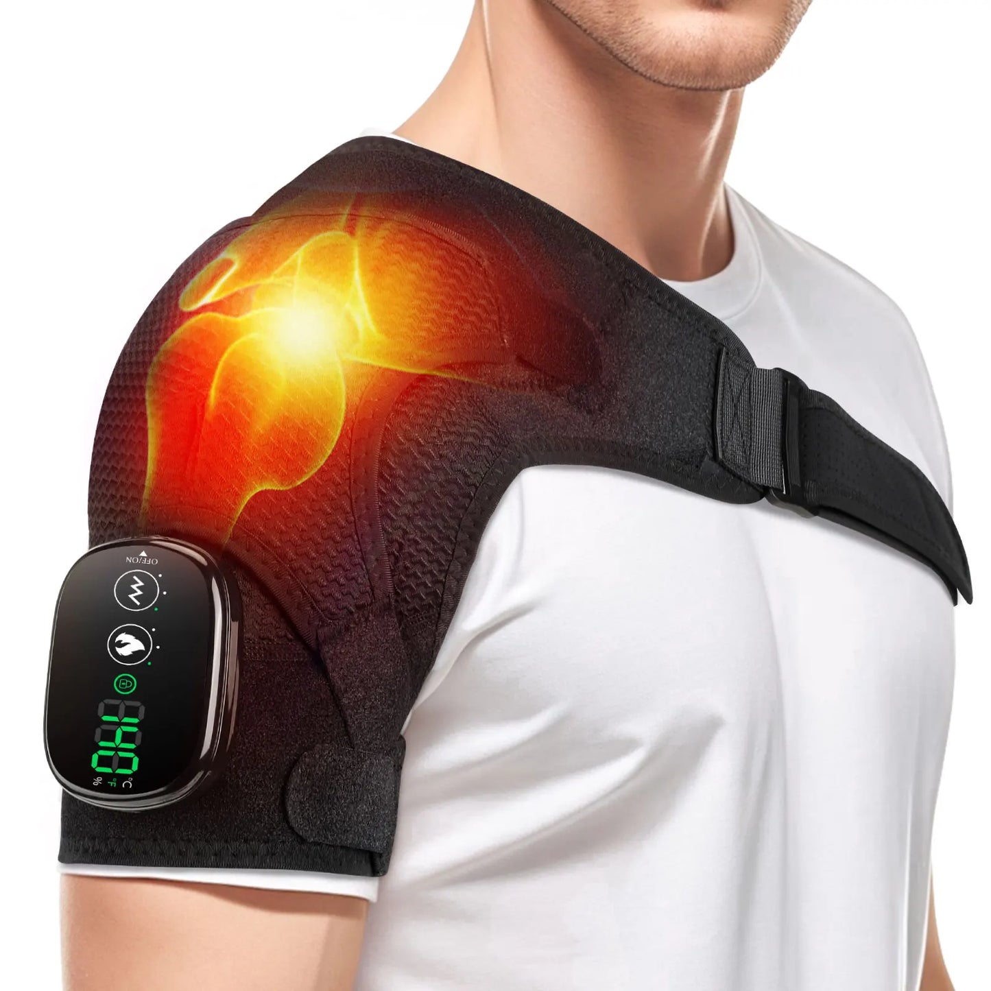 Electric Heating Shoulder Brace LED Display Vibration