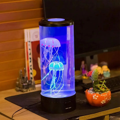 7 Colors Changing LED Jellyfish Lamp USB Battery Operated
