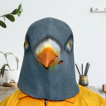 Pigeon Mask Funny Animal Cosplay Costume Latex Head Mask Halloween