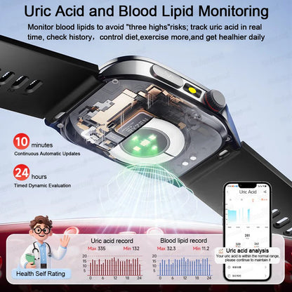 New Laser Treatment Three High Smart Watch Men ECG Heart Rate
