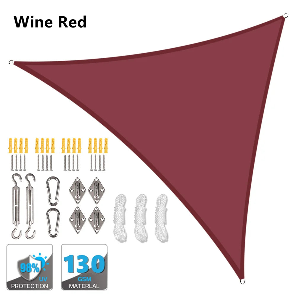 Waterproof Sun Shelter Triangle Sunshade Protection Outdoor