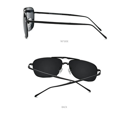 FONEX Pure Titanium Polarized Sunglasses Men Folding