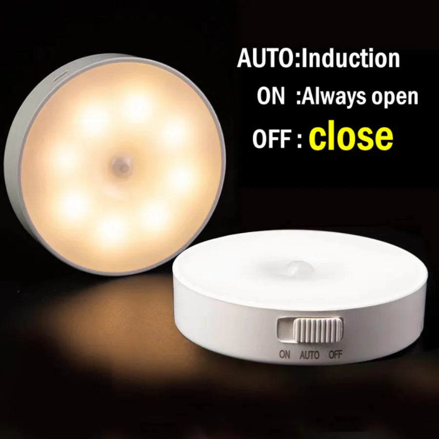 Motion Sensor Light Led USB NightLights Rechargeable Lamp