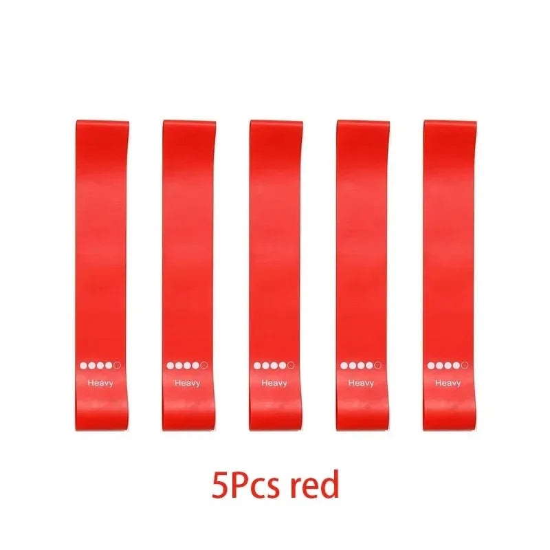 5 Levels Portable Fitness Rubber Resistance Bands