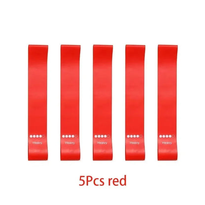 5 Levels Portable Fitness Rubber Resistance Bands