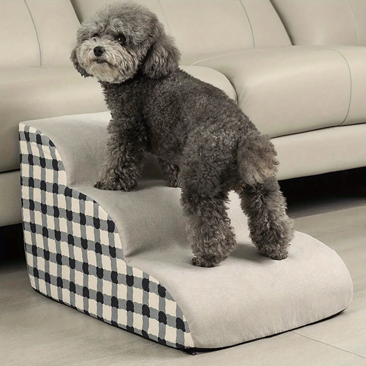 Pet 2/3 Steps High Density Foam Dog Secure Stairs Ramps