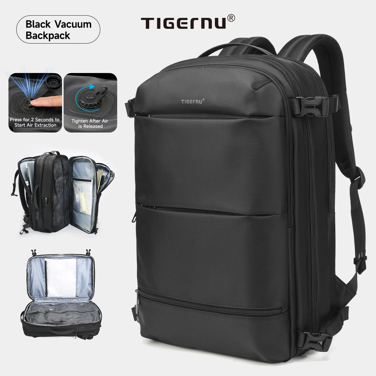 Tigernu Vacuum Compression Backpacks Men Travel