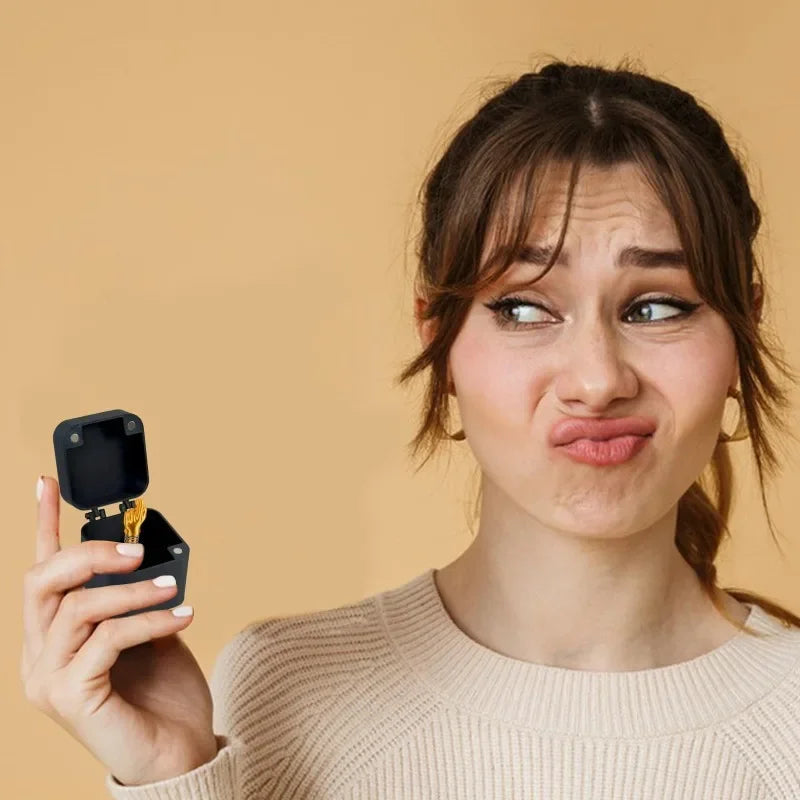 The Annoying Present with Middle Finger in A Box Gift Box
