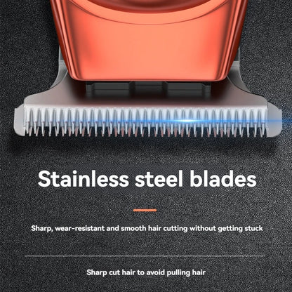 Stainless steel hairdresser electric push cut hair