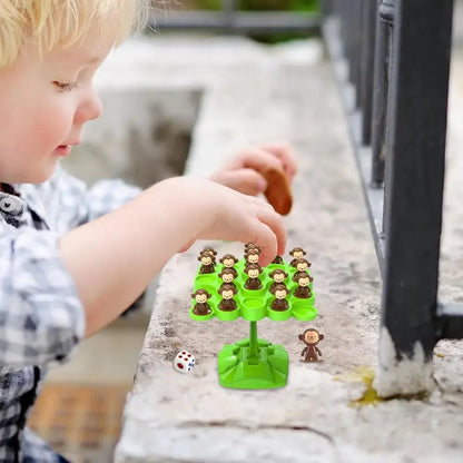 Creative Balancing Tree Toy Digital Monkey Balance Scale