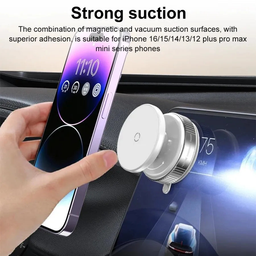 Car Phone Holder, Magsafe Magnetic Vacuum Intelligent Car Mount