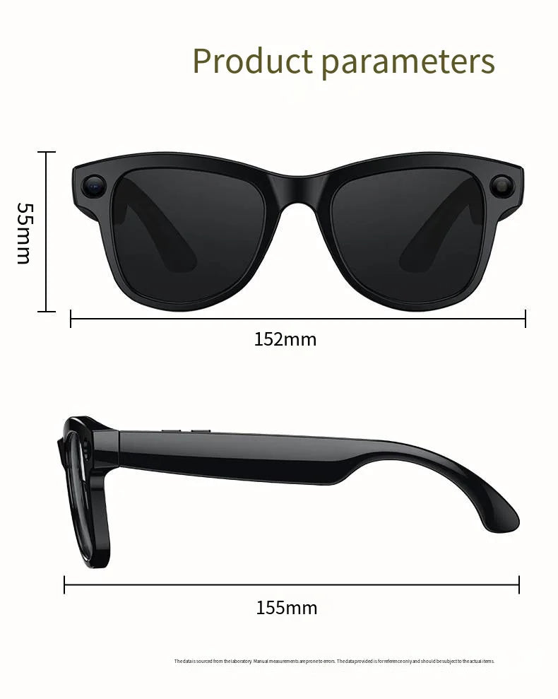 HOMEFISH M02 AI Smart Glasses with 4K Camera Bluetooth