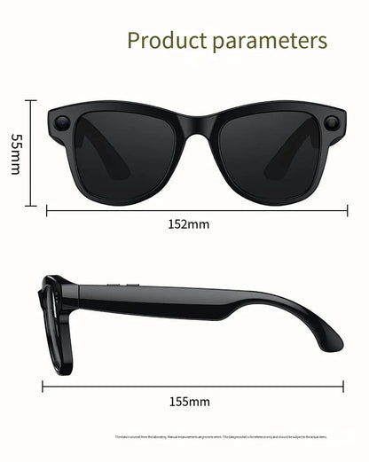 HOMEFISH M02 AI Smart Glasses with 4K Camera Bluetooth