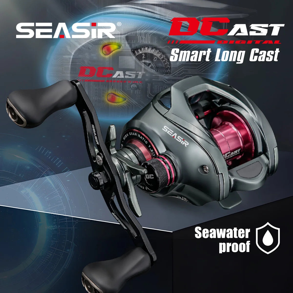 SEASIR DCAST DC Baitcasting Fishing Reel Digital Control