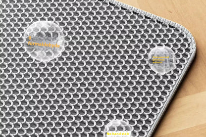 Extra Large Cat Litter Mat Heavy Duty Waterproof 2 Layer