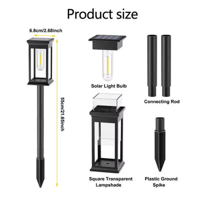 Retro Solar Pathway Warm Lights Outdoor