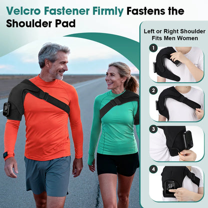 Electric Shoulder Massager Heating Pad Vibration Massage