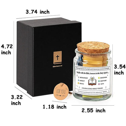 Bible Verses  in Glass Jar Bible Verse Jar Pious Prayer