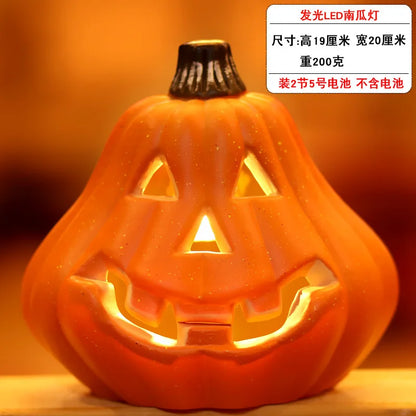 1Pc Decorative Pumpkin Halloween Props Lantern