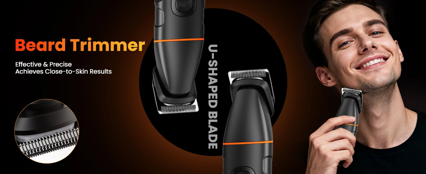 Manscape Body Hair Trimmer 4 in 1 IPX6 Waterproof Beard Trimmer
