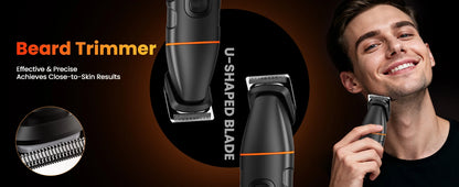 Manscape Body Hair Trimmer 4 in 1 IPX6 Waterproof Beard Trimmer