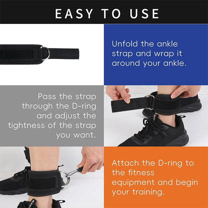 Ankle Straps Resistance Bands Set Fitness Workout Exercise