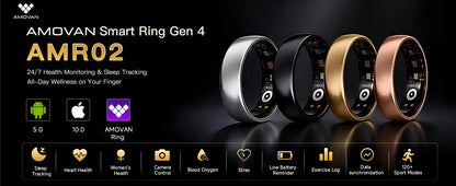AURA Matt Smart Ring Fitness Sports Health Monitor Sleep