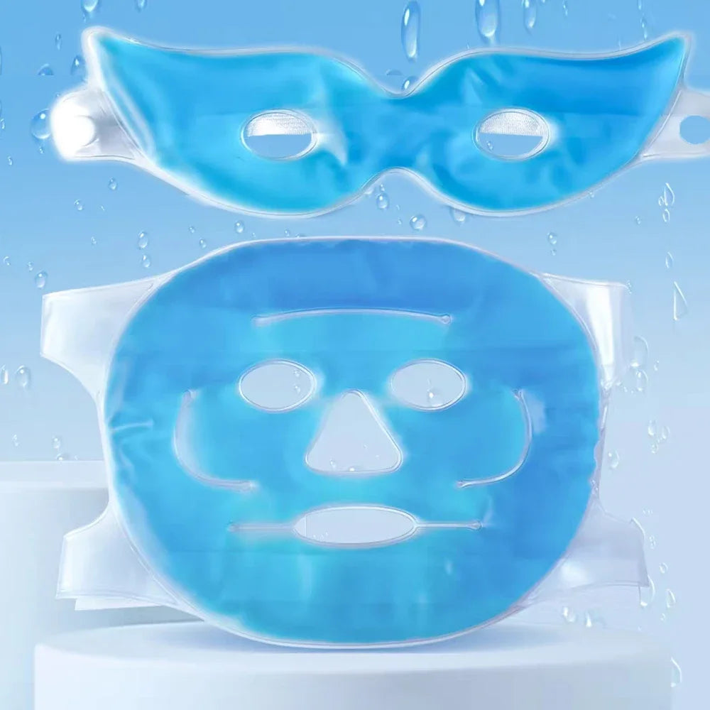 Face Cooling Mask Gel Eye Mask Ice Pack Cooling PVC Hot Cold Therapy Skin Care