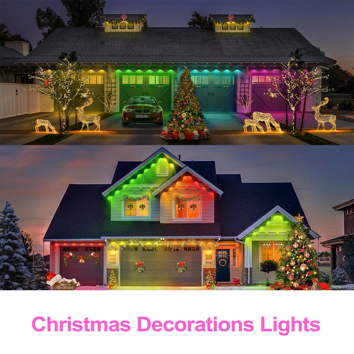 LED Permanent Outdoor Lights IP65 Waterproof RGBIC Eave Lights