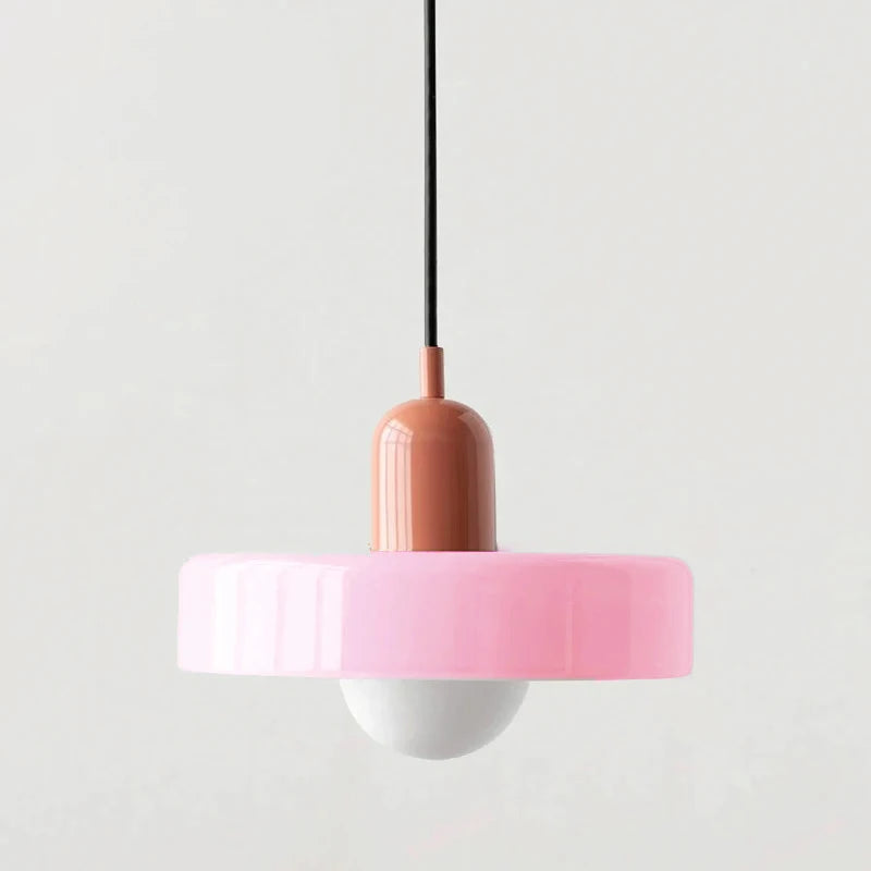 Nordic Retro Glass Pendant Lamps Indoor E27 LED Chandelier