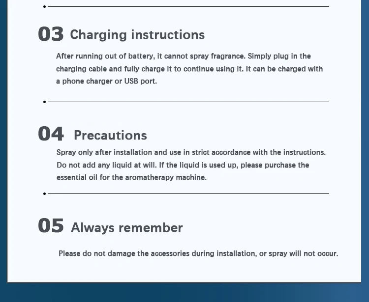 Smart Car Air Freshener AI Rechargeable Car Aroma Diffuser
