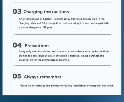 Smart Car Air Freshener AI Rechargeable Car Aroma Diffuser