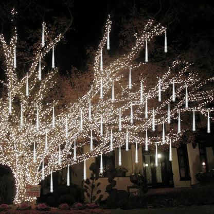 Outdoor LED Meteor Shower Lights Falling Rain Drop