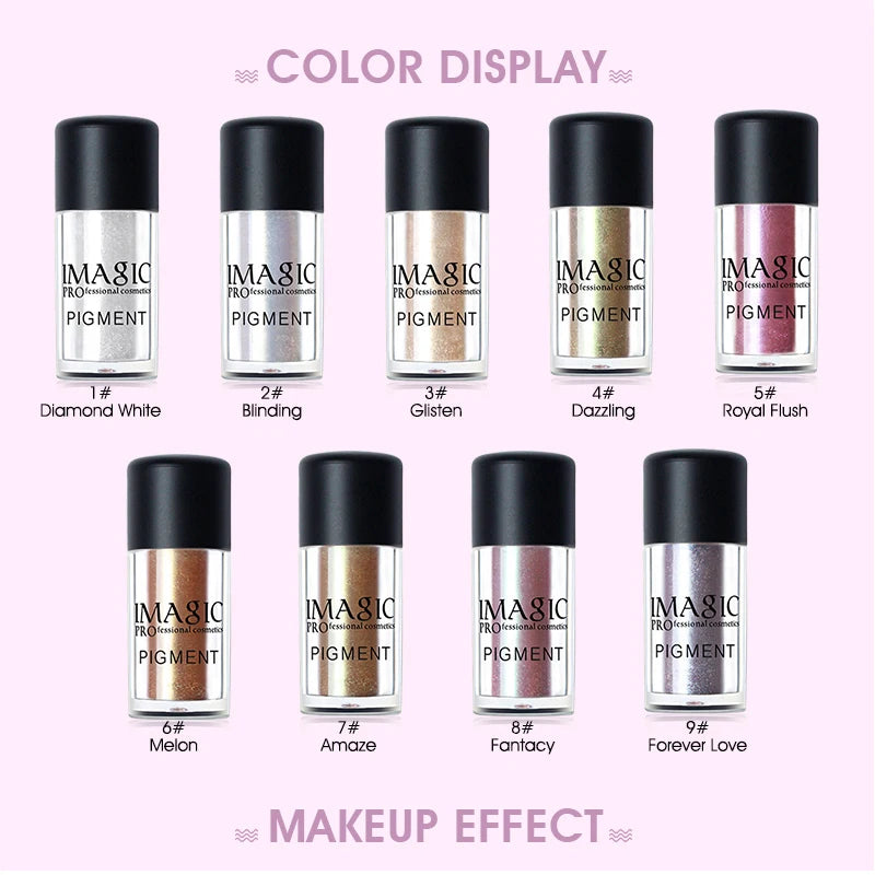 IMAGIC Glitter Eyeshadow Shimmer Shine Powder Eyes Makeup