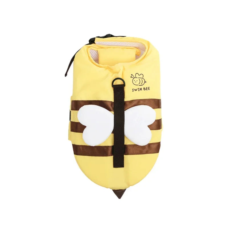 Summer Little Bee Dog Swimsuit Waterproof Puppy Life Jacket